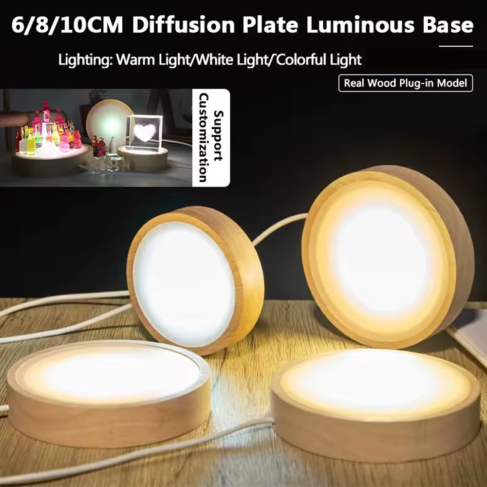 Base de Luz Nocturna LED, Sopo - Resin Art And Wood reseña y precio