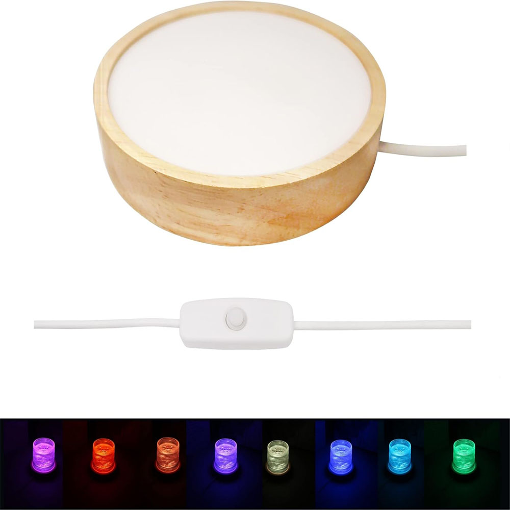 Base de Luz Nocturna LED, Sopo - Resin Art And Wood reseña y precio