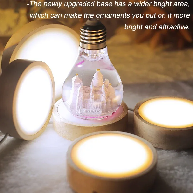 Base de Luz Nocturna LED, Sopo - Resin Art And Wood reseña y precio