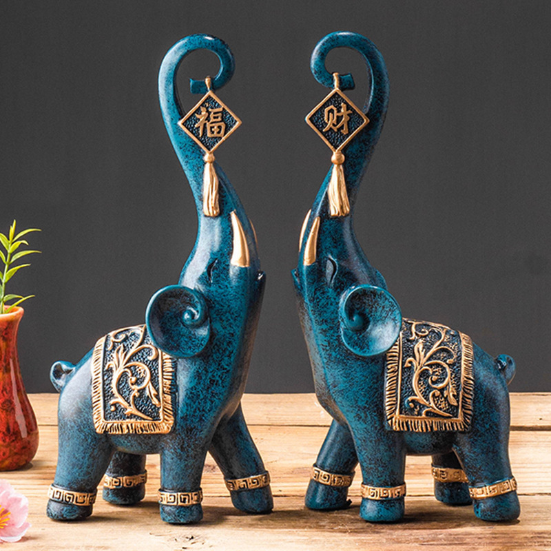 Un Par de Figuras de Elefante  - Resin Art Wedding Gift reseña y precio