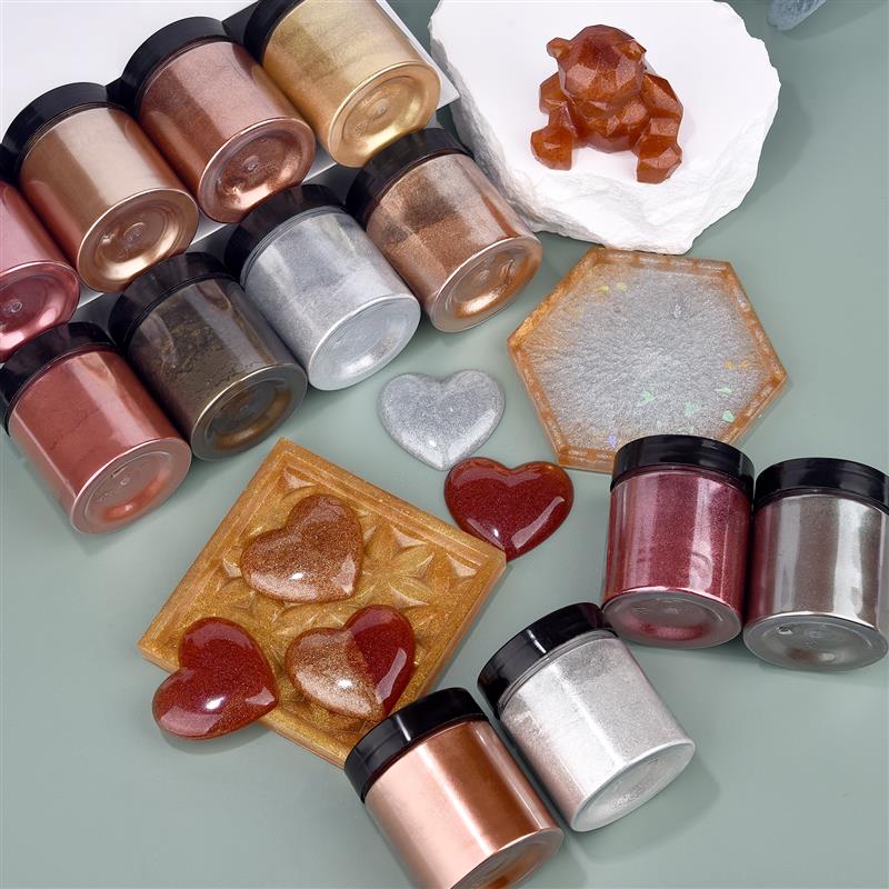 50g brillo metálico oro plata  - Resin Art Acrylic reseña y precio