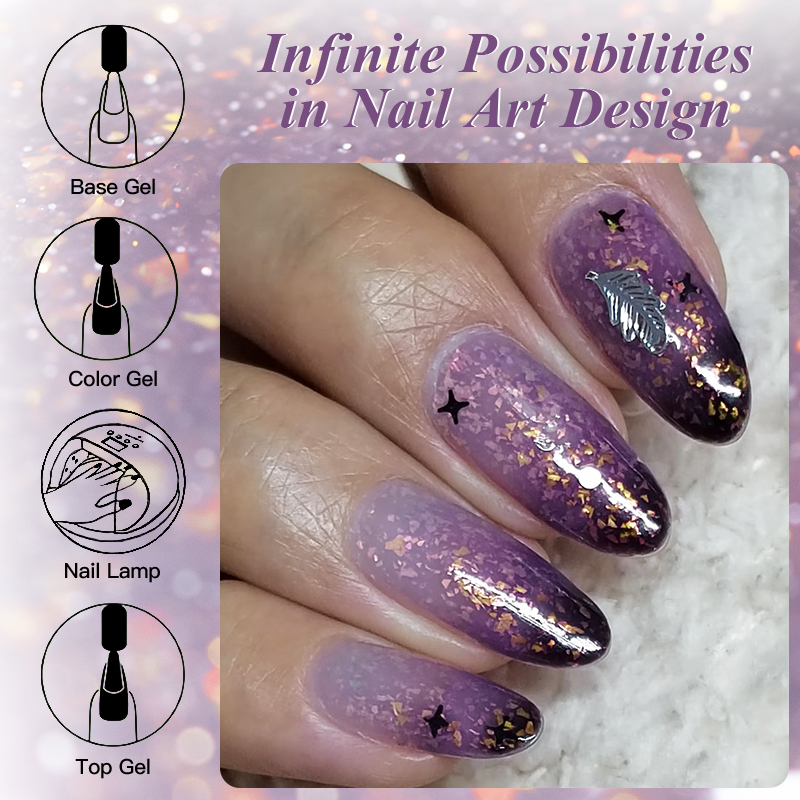 Gel de Uñas Térmico con Purpur - Resin Art Purple reseña y precio