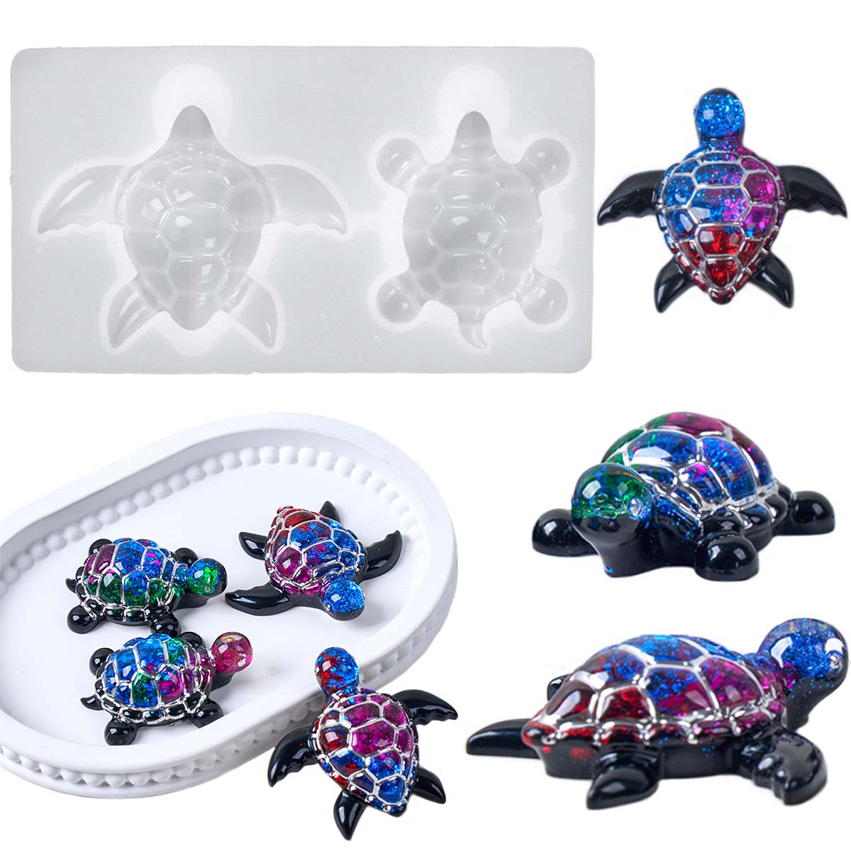 LLavero de tortuga marina 3D,  - Resin Art Acrylic reseña y precio