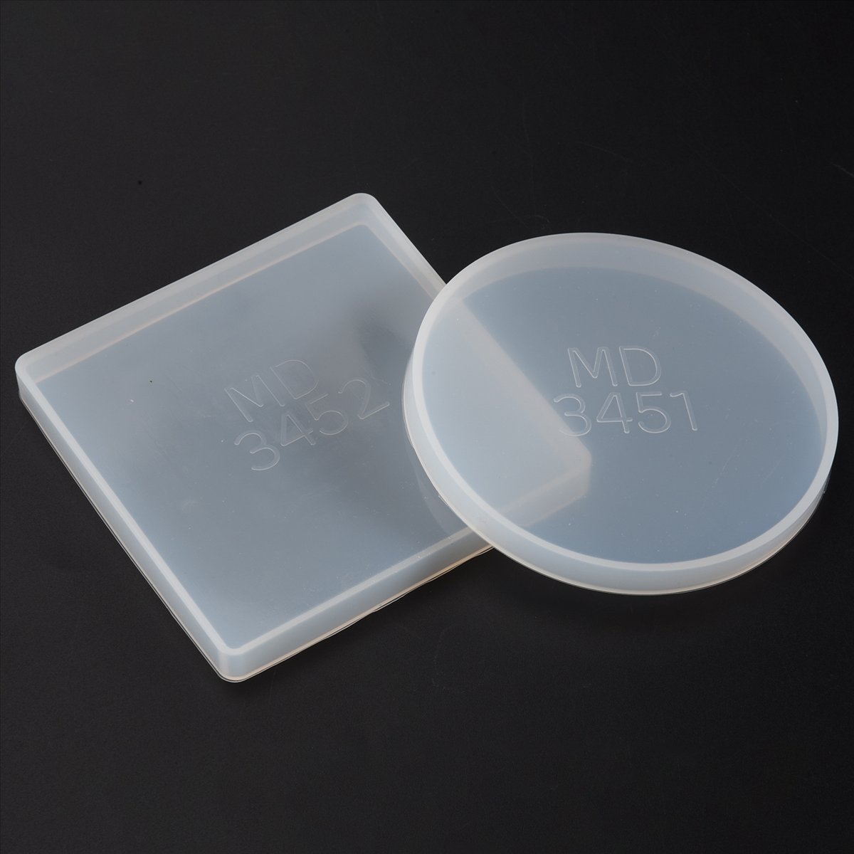 ABNH - Juego de 4 Moldes de Si - Coaster Mold Square reseña y precio