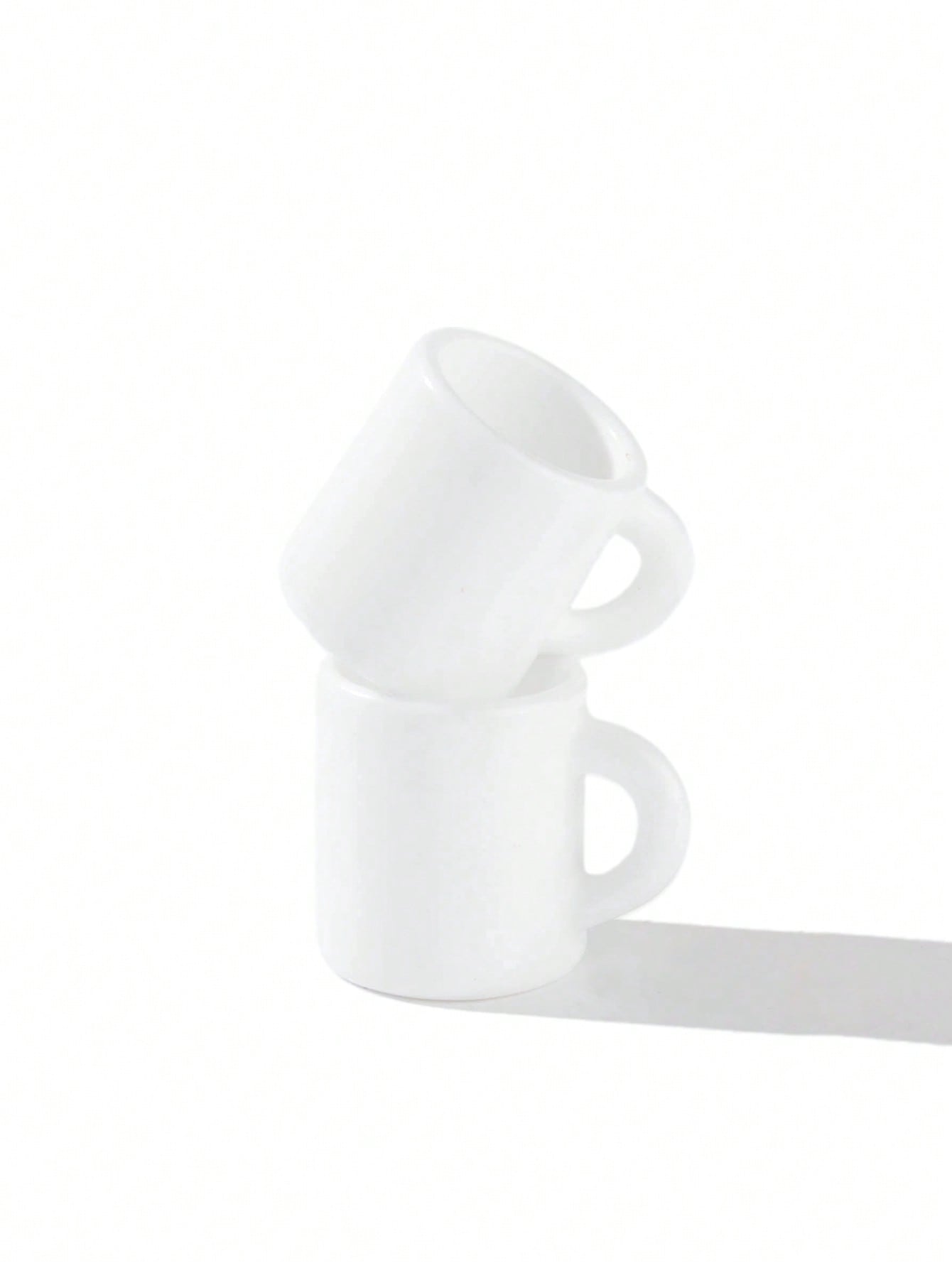 10 tazas blancas en miniatura  - Resin Art Toys reseña y precio