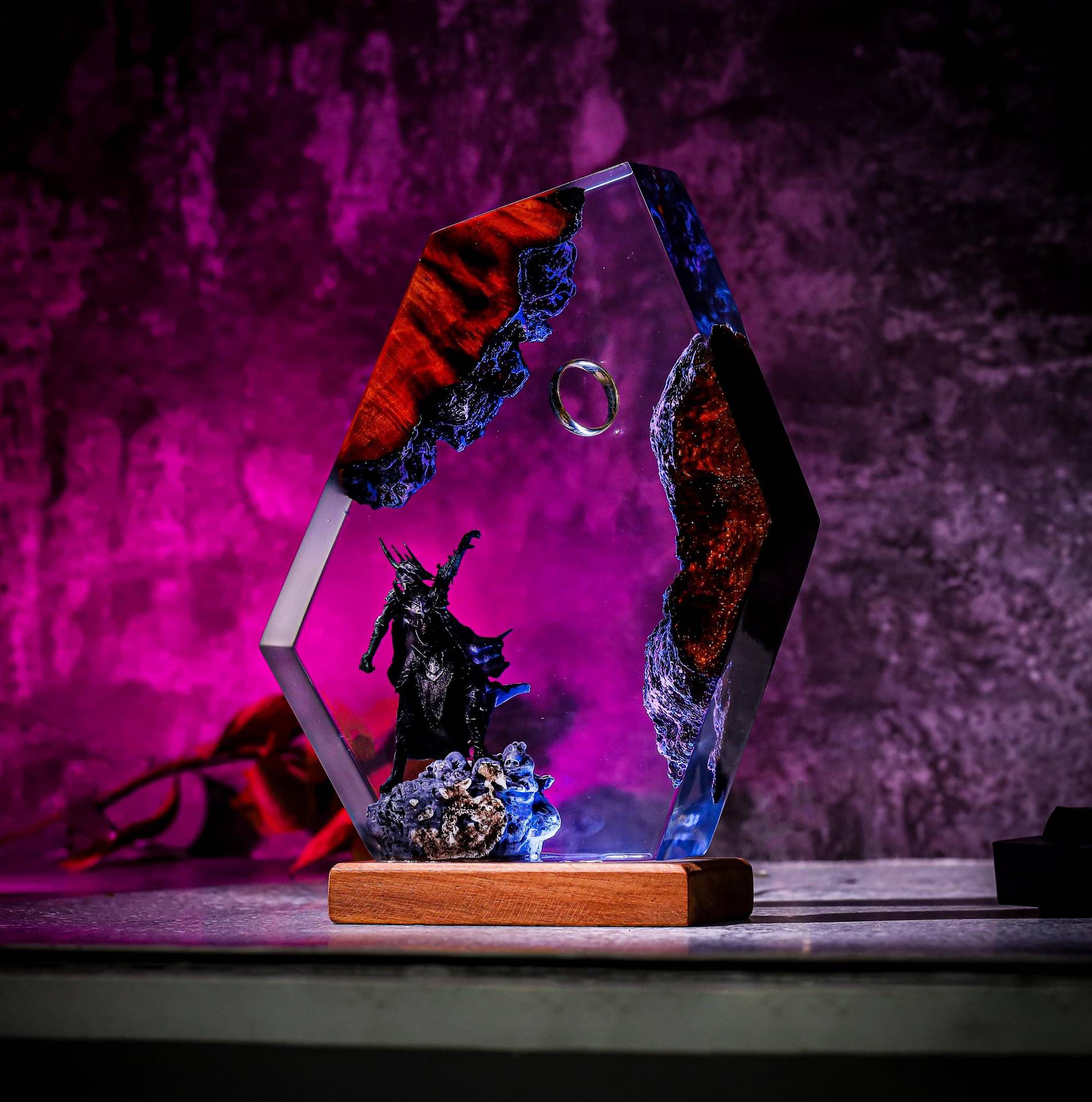 Lámpara de Resina con Figura d - Resin Artist reseña y precio