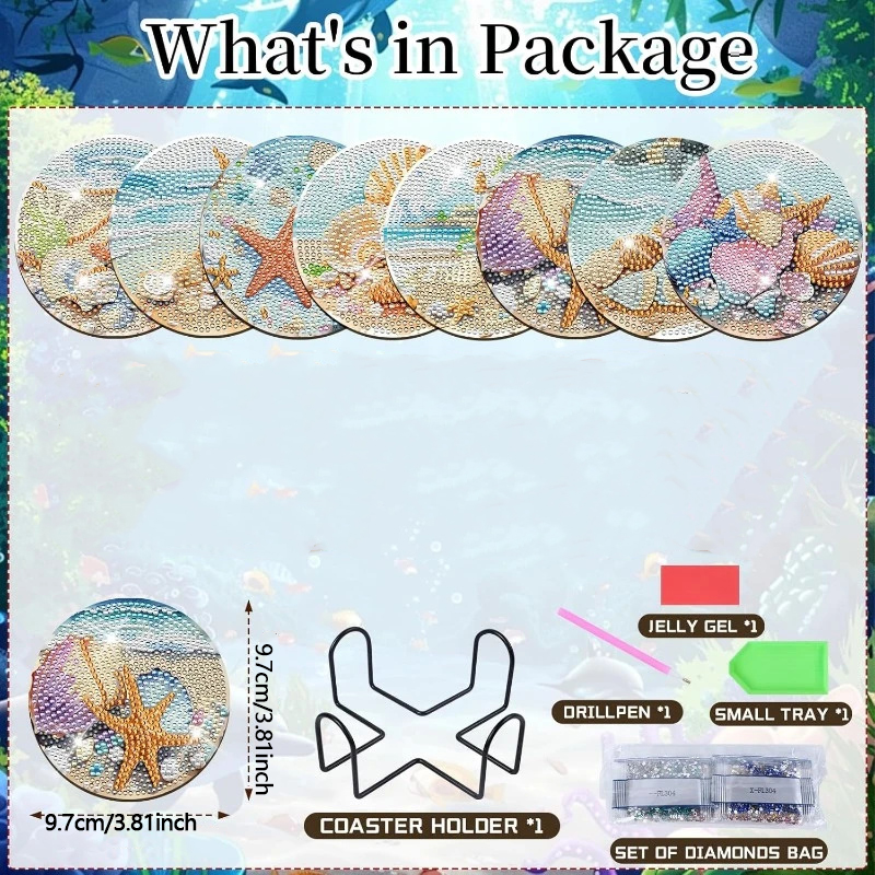 8 Posavasos de Arte con Diaman - Resin Art For Beginner reseña y precio